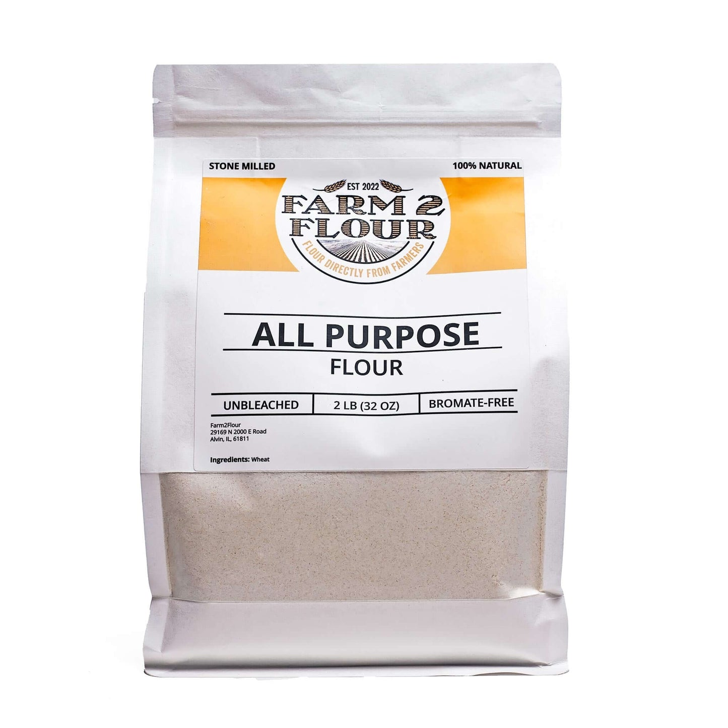 Farm2Flour All Purpose Flour 2 Pounds