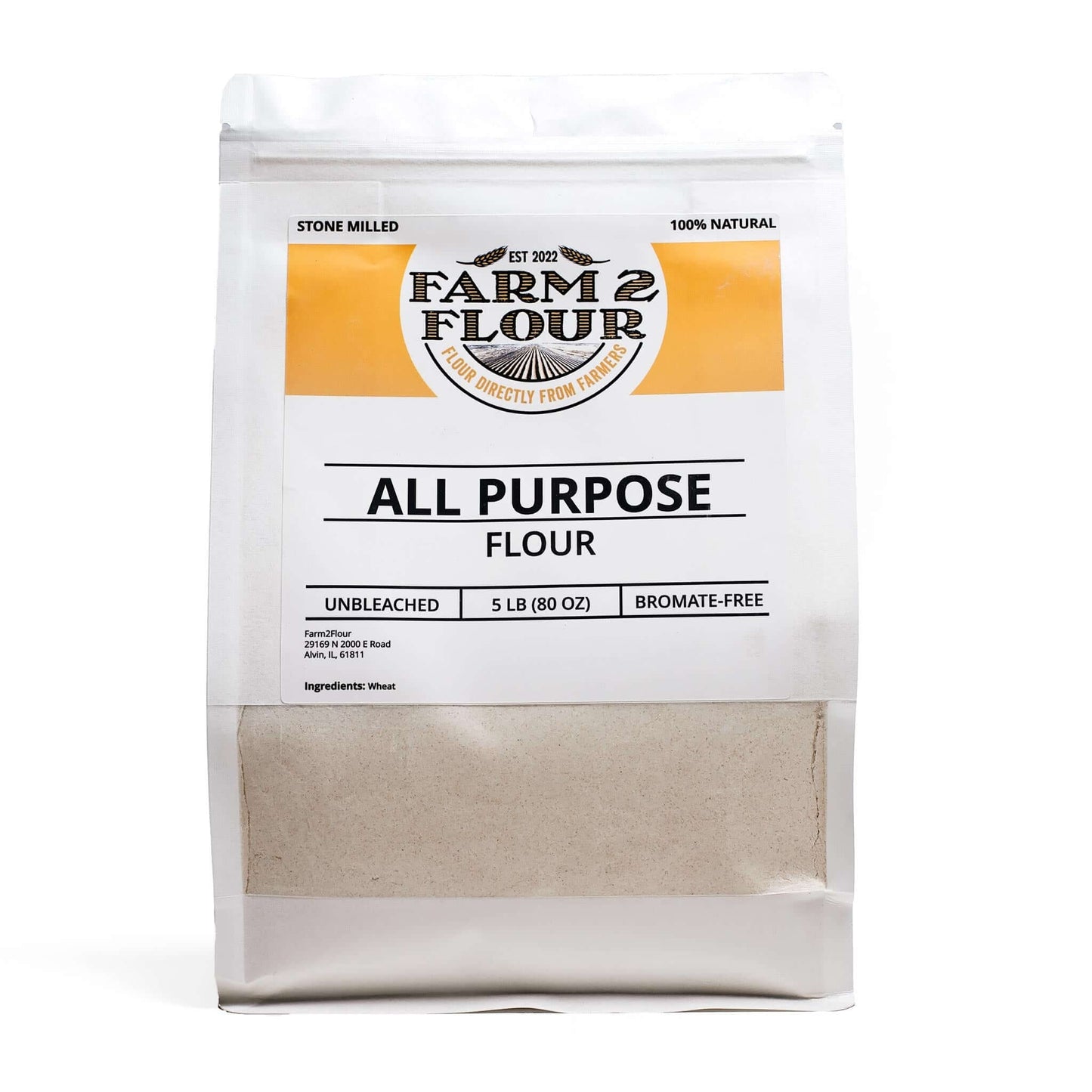 Farm2Flour All Purpose Flour 5 Pounds