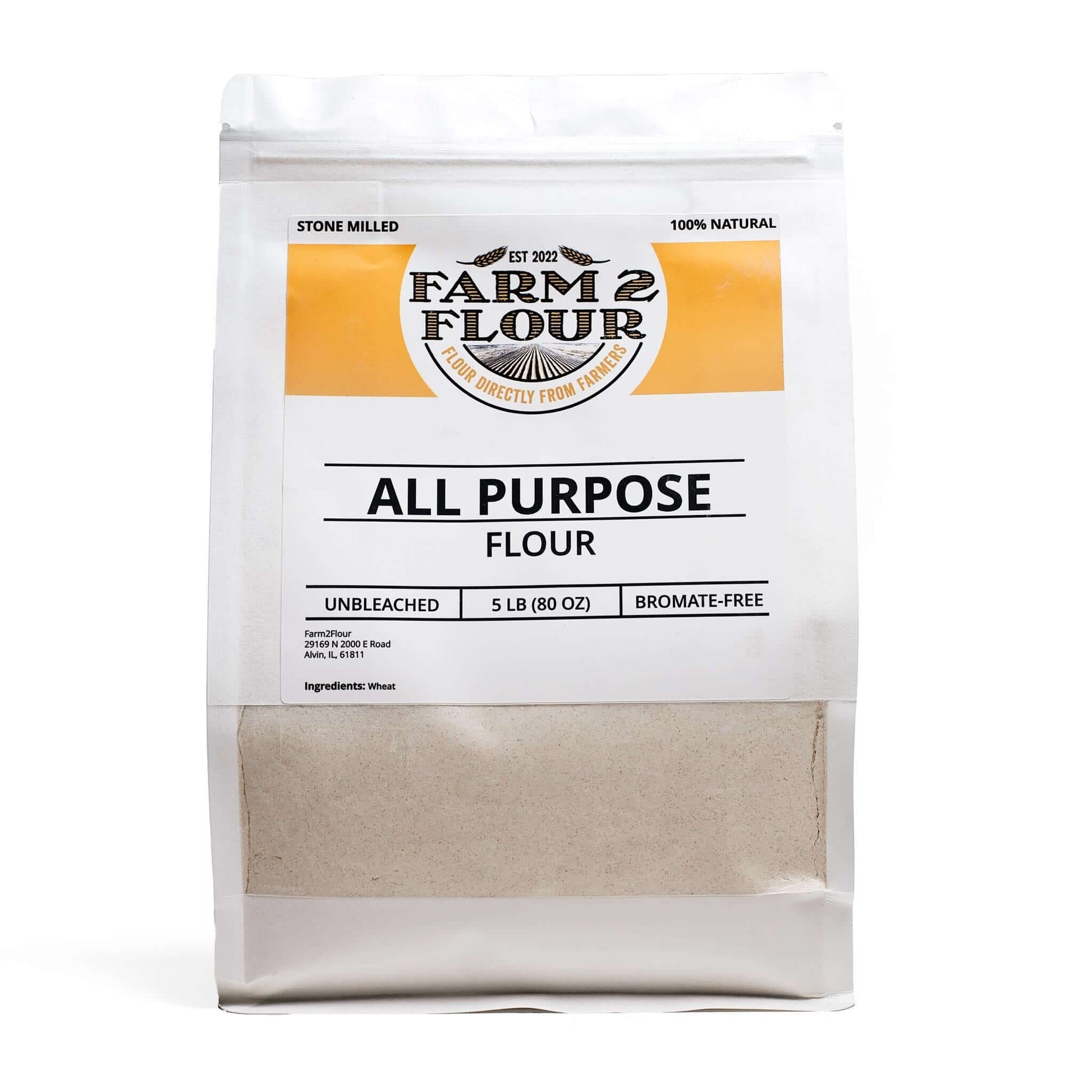 Farm2Flour All Purpose Flour 5 Pounds