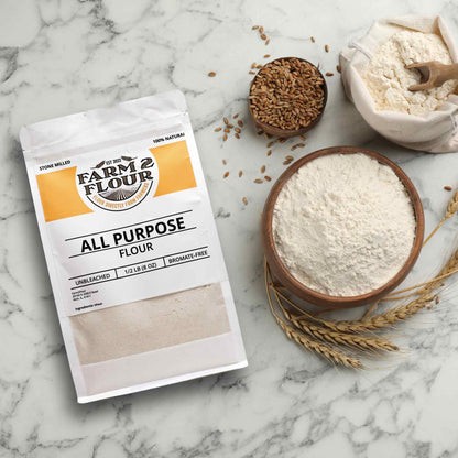 Farm2Flour Organic All Purpose Flour Display