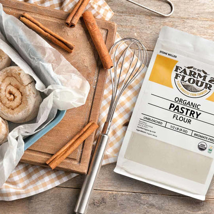 Farm2Flour Organic Pastry Flour Display