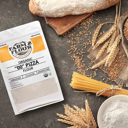 Farm2Flour Organic '00' Pizza Flour Display