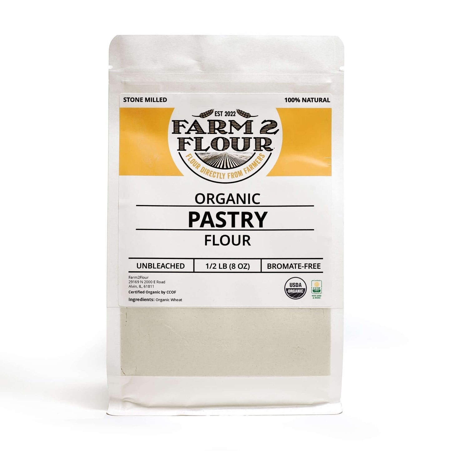 Farm2Flour Organic Pastry Flour